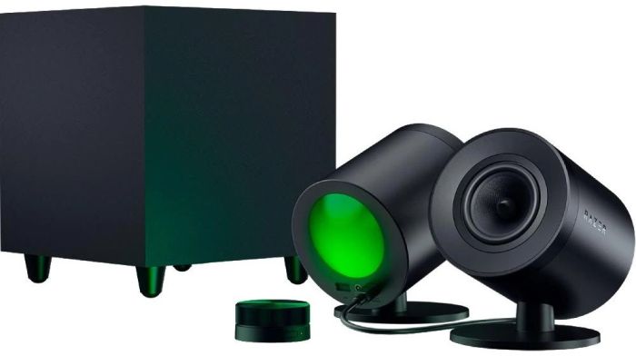 Акустическая система Razer Nommo V2 Pro 2.1, USB-A/BT, RGB, чёрный