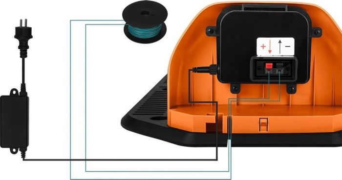 Газонокосилка-робот аккумуляторная Neo Tools Energy+ 18В 1х6.0А·час 20-60мм 67дБ 600м2 3100об/мин кабель 100м IPX5 6.94кг