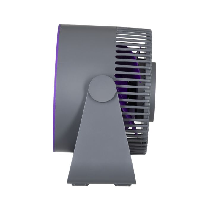 Вентилятор  OneBreeze  настільний/настінний, 14см, акумулятор, USB-A Type-C, сірий ARDESTO FT-M55GR