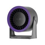 Вентилятор  OneBreeze  настільний/настінний, 12см, ел. кер-ня, дисплей, акумулятор, USB-A Type-C, сірий ARDESTO FT-M75GR