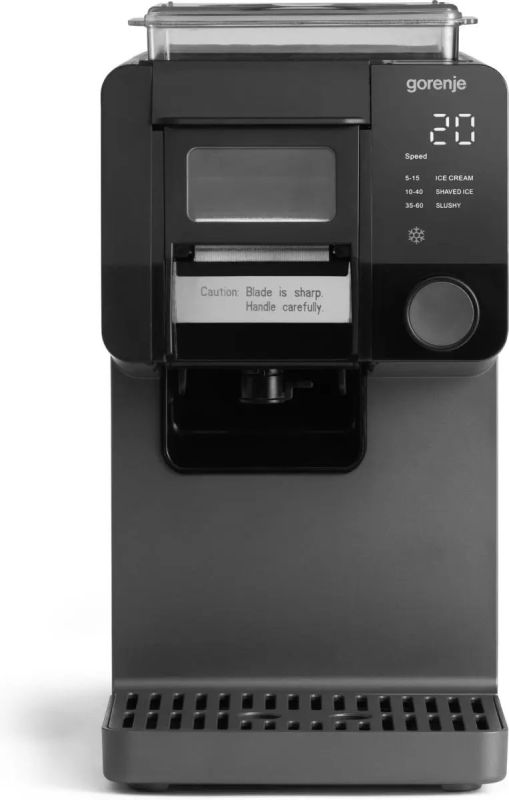 Мороженица Gorenje  3 в 1, 210Вт, чаша-1л, 35 кг - 24 год., слаші, лід, морозиво, электронное упр., черный