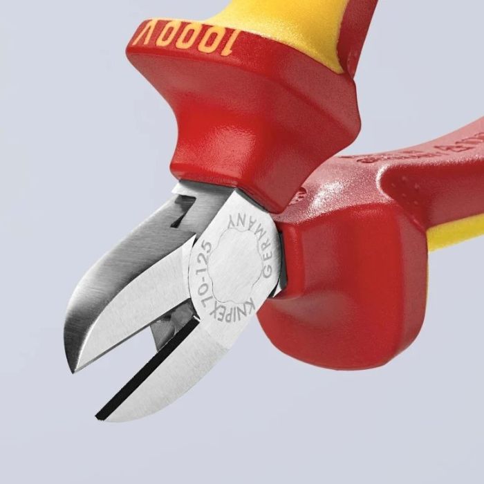 Кусачки-бокорезы KNIPEX диэлектрические для работ под напряжением 10000В 0-4мм 125мм 0.121кг