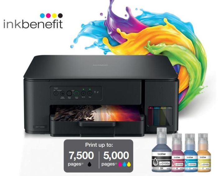 МФУ ink color А4 Brother DCP-T430W 16_9 ppm USB Wi-Fi 4 inks