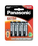 Батарейка Panasonic Extra Heavy Duty вугільно-цинкова AA(R6) блістер, 4 шт.