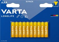 Батарейка Varta Longlife лужна AAA блістер, 10 шт