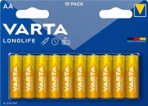 Батарейка Varta Longlife лужна AA блістер, 10 шт