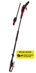 Кущоріз-висоторіз телескопічний акумуляторний Einhell Professional GP-LC 18/20 Li T BL + GP-HH 18/50 Li T BL 18В - набір з 2 насадок: кущоріз 550мм і пилка 200мм 5.93кг без АКБ та ЗП