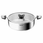 Сотейник Tefal Emotion+, з кришкою, 24см, нержавіюча сталь, бакеліт