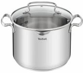Каструля Tefal Duetto+, з кришкою, 6л, нержавіюча сталь