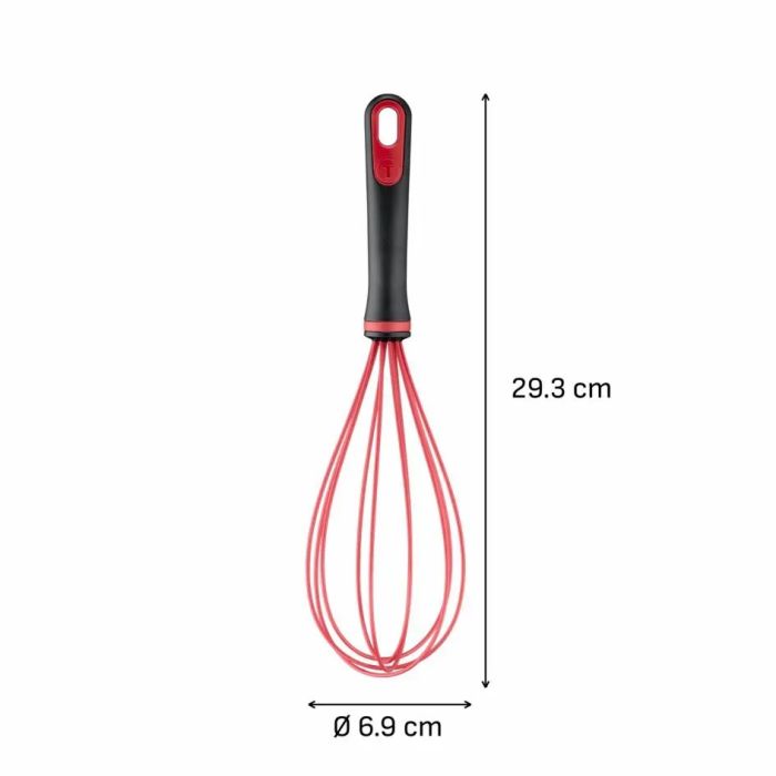Вінчик Tefal Ingenio, пластик, силікон, чорно-червоний