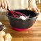 Вінчик Tefal Ingenio, пластик, силікон, чорно-червоний