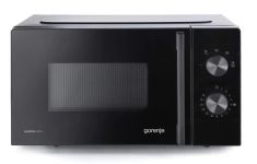 Мікрохвильова піч Gorenje, 20л, мех. керув., 700Вт, гриль, інвертор, чорний