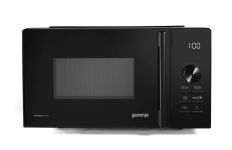 Мікрохвильова піч Gorenje, 20л, електр. керув., 800Вт, гриль, дисплей, 20 програм, інвертор, чорний