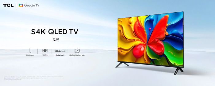 Телевизор 32" TCL QLED HD 60Hz Smart Android TV Black