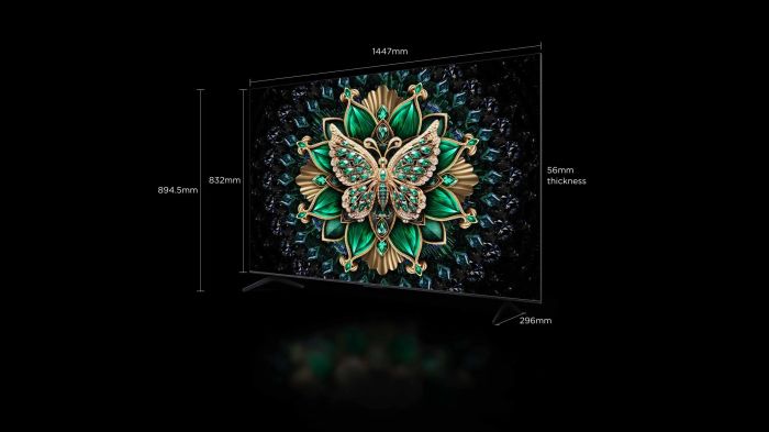 Телевизор 65" TCL MiniLED 4K 144Hz Smart Google TV Titan ONKYO sound