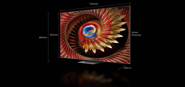 Телевизор 65" TCL MiniLED 4K 144Hz Smart Google TV Titan Bang & Olufsen sound