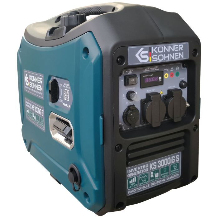 Gasoline inverter generator Konner&Sohnen KS 3000iG S, 230V, 3.0-3.3kW, manual starter, 22.5kg