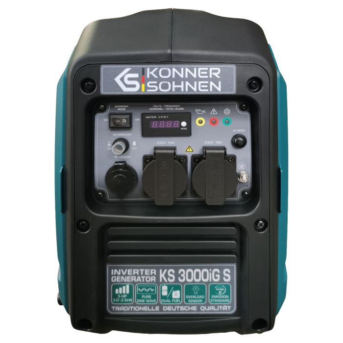 Gasoline inverter generator Konner&Sohnen KS 3000iG S, 230V, 3.0-3.3kW, manual starter, 22.5kg