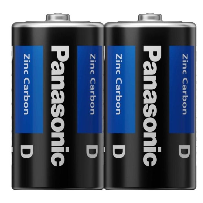 Батарейка Panasonic General Purpose угольно-цинковая  D(R20) пленка, 2 шт.