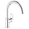 Смеситель кухонный Grohe QuickFix Start Flow, длина излива - 223мм, поворотный, 1рычаг, хром