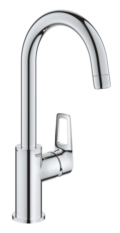 Змішувач для раковини Grohe BauLoop L-розміру, довж. виливу - 140мм, поворотний, 1 важіль, хром