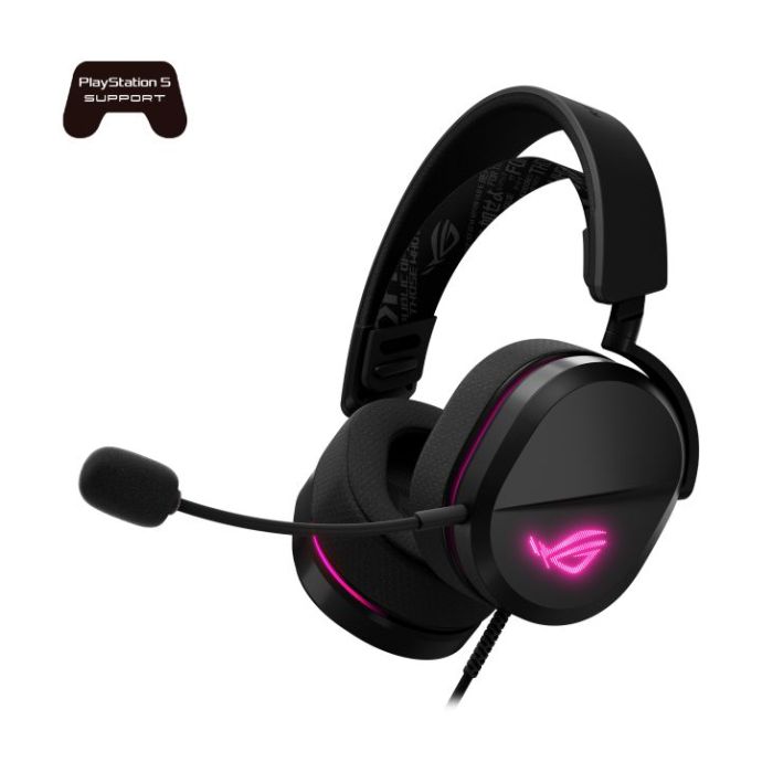 Гарнитура игровая ASUS ROG Pelta Core USB-C, RGB, чёрный