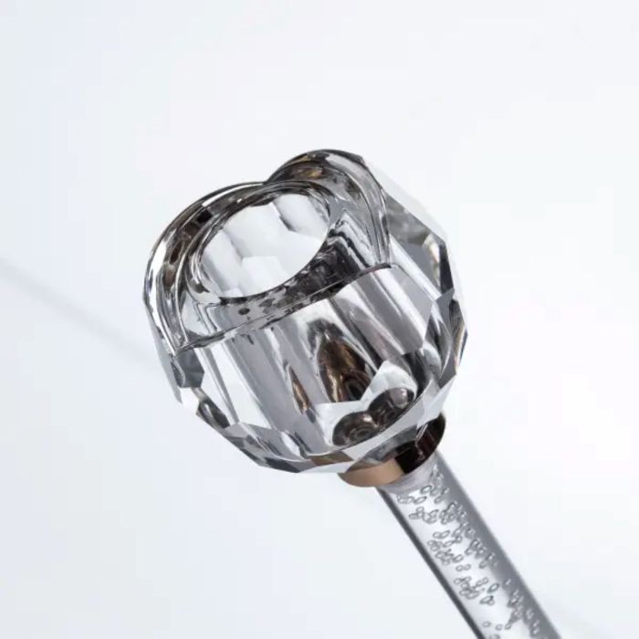 Скляний свічник Crystal Pillar 17 см на стіл декоративний HP-7-27