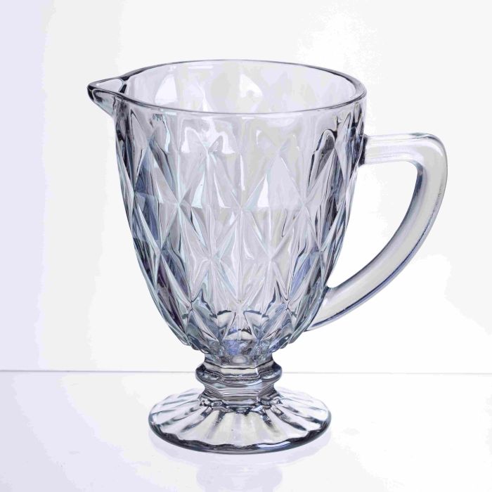 Глечик для напоїв Diamond Blue скляний 1 літр HP-19-273 глек для лимонаду газованки лимонадник прозорий