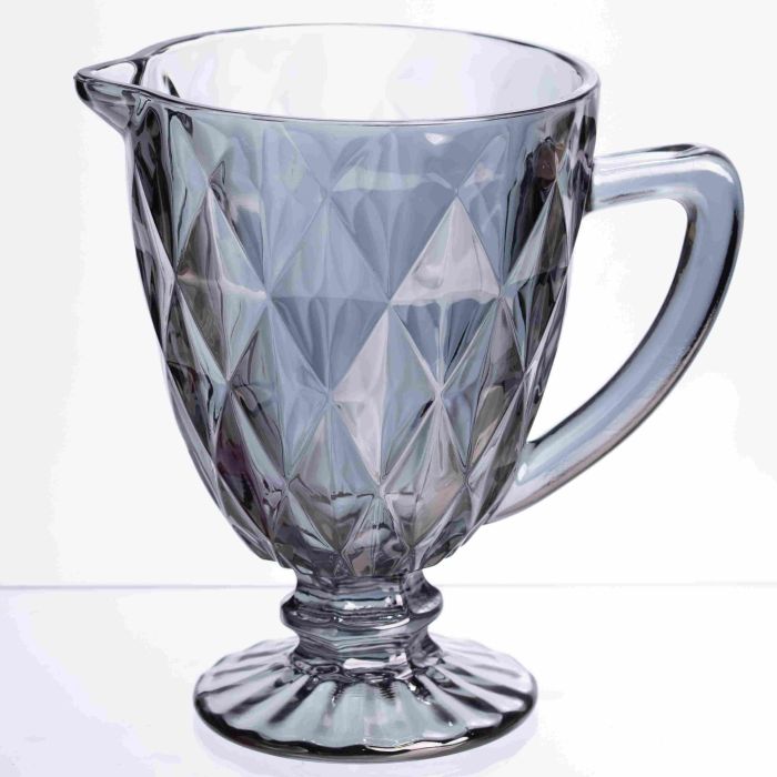 Глек для напоїв Fractal скляний 1 літр HP-19-267 глечик для лимонаду прозорий