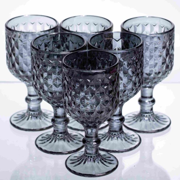 Набір чарок Geometric 6 штук по 50 мл HP-19-266 чарка для міцних напоїв коктейлів шотів прозора