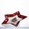 Сервірувальне новорічне блюдо для закусок Christmas 25,5 (см) з порцеляни HP-SDHK-19
