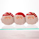 Блюдо сервірувальне новорічне для закусок Santa Claus 33.5×12.5 (см) з порцеляни CR-1-33
