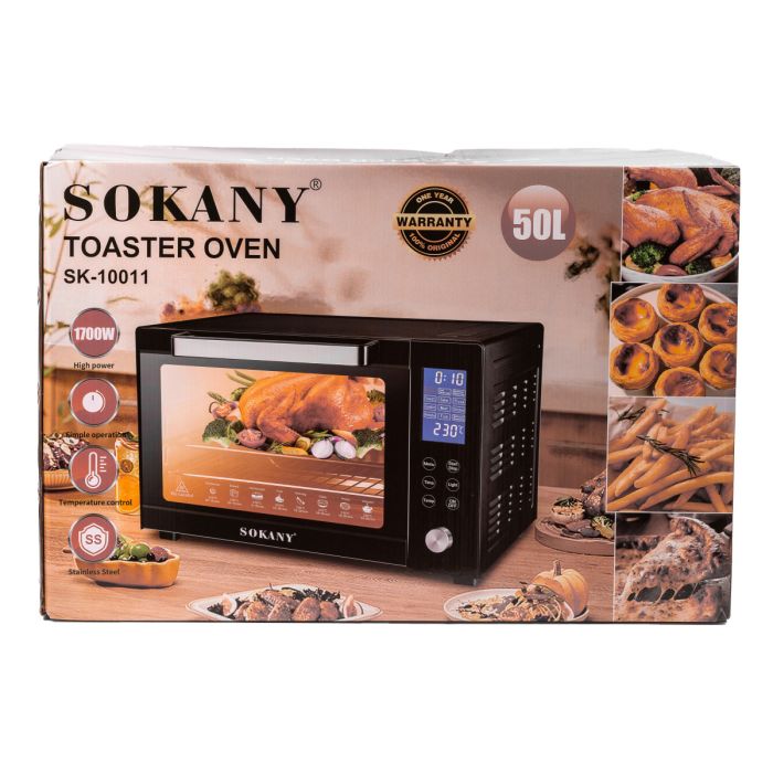 Духовка електрична Sokany з конвекцією на 50 л, 1700 Вт SK10011