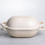 Форма-жаровня для хліба чавунна емальована 1,4 л, бежевий Yiwu HP-FLG-23WHITE