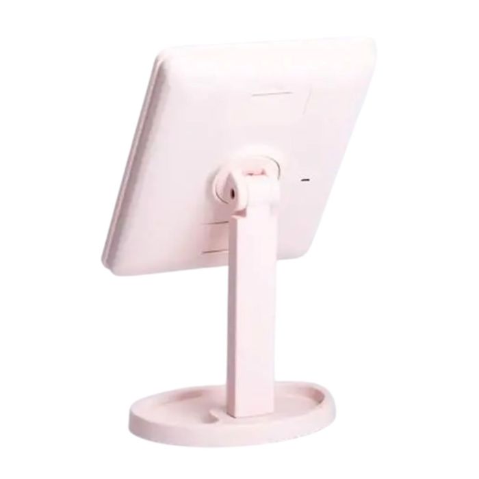Дзеркало косметичне 21х16 см 16 LED Чорне HP-10-3AP