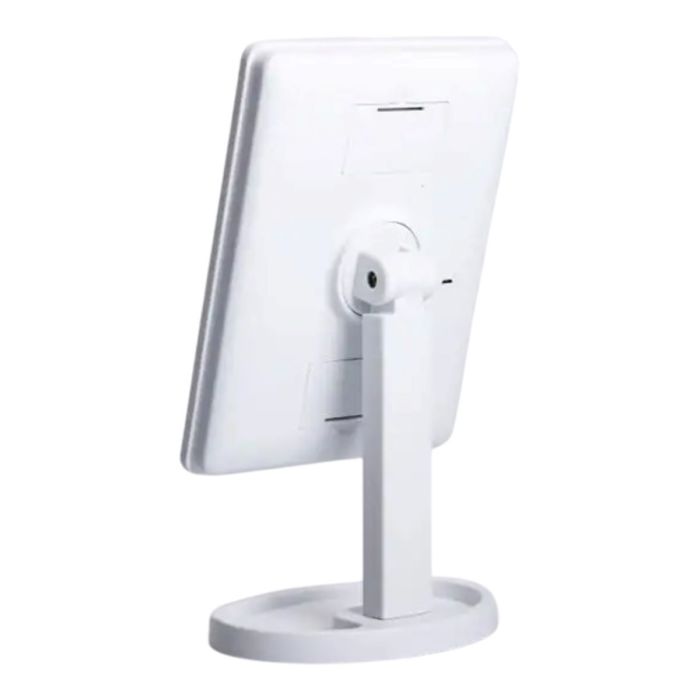 Дзеркало косметичне 21х16 см 16 LED Чорне HP-10-3AW