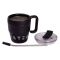 Термочашка Coffee & Tea з трубочкою чорна HP-14-23B