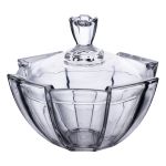 Цукорниця з кришкою Ø 15 см ваза цукорниця кругла скляна HP-4-120