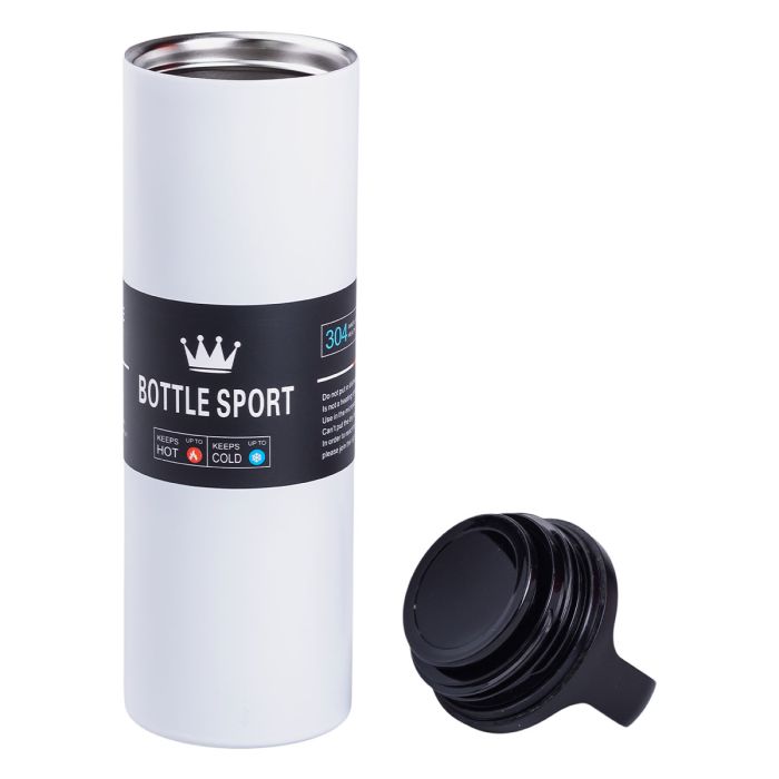 Термос металевий 500 мл Bottle Sport з вакуумною ізоляцією білий HPGM5009W