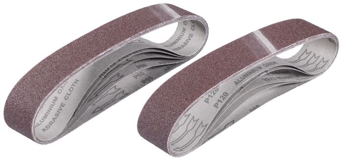 Лента шлифовальная Einhell KWB, 5шт, 50х686мм, 2хК60, 2хК80, 1хК120, для точила Einhell US 240/350