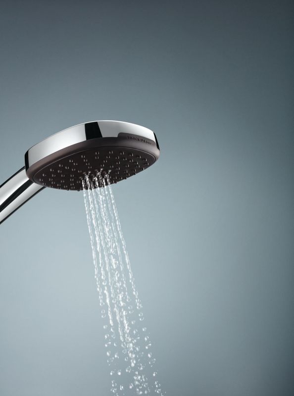 Душова система Grohe QuickFix Vitalio Comfort 250 зі змішувачем-термостатом для ванни, довж. виливу - 169мм, верхній душ, лійка, кріпл. - на стійці, хром