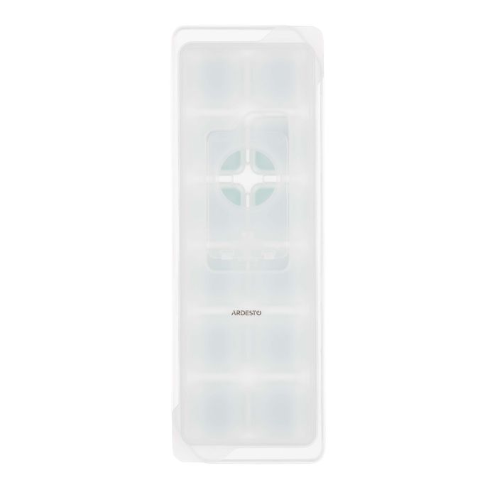Форма для льда с крышкой ARDESTO Fresh, 26х9.5х3.5см, силикон, пластик, зелений
