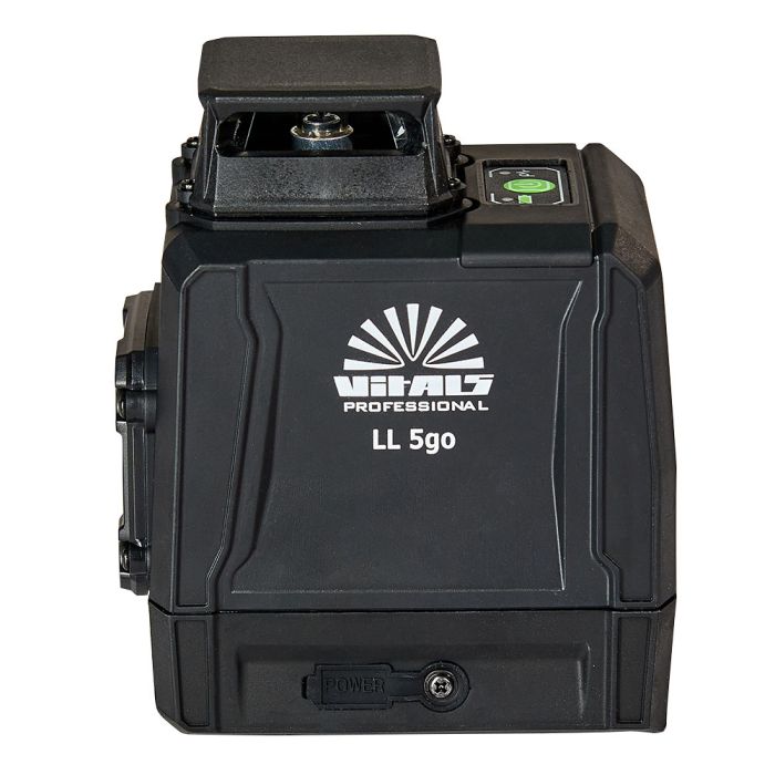 Рівень лазерний Vitals Professional LL 5go до 50м ±0.3мм/м зелений промінь вертикаль 120° горизонталь 360° АКБ 3.7В 5200мА•год сумка IP54 0.63кг