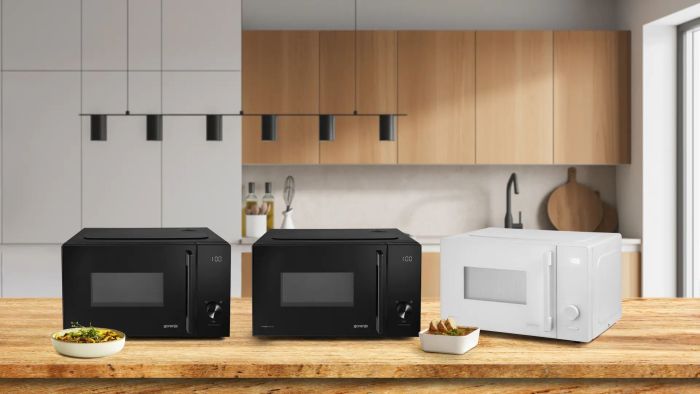 Мікрохвильова піч Gorenje, 23л, електр. керув., 800Вт, гриль, дисплей, 20 програм, інвертор, чорний