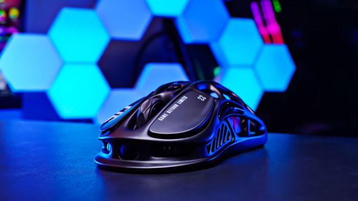 Мышь GravaStar Mercury M2, BT/WL/USB-A, RGB, черный
