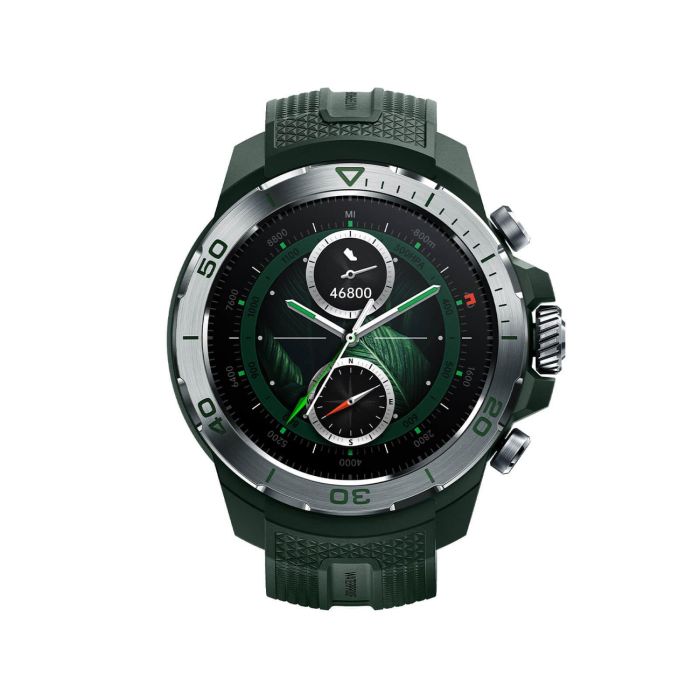 Смарт-часы Mibro GS Explorer 48 мм, 1.32", 466x466, AMOLED, BT 5.3, Dual-band GPS, 10 ATM, насыщенный зелёный