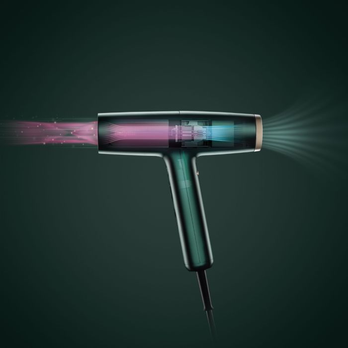 Фен Babyliss Air Power Pro, 1700Вт, режимов-3, дифузор, иониз-я, хол. обдув, зеленый