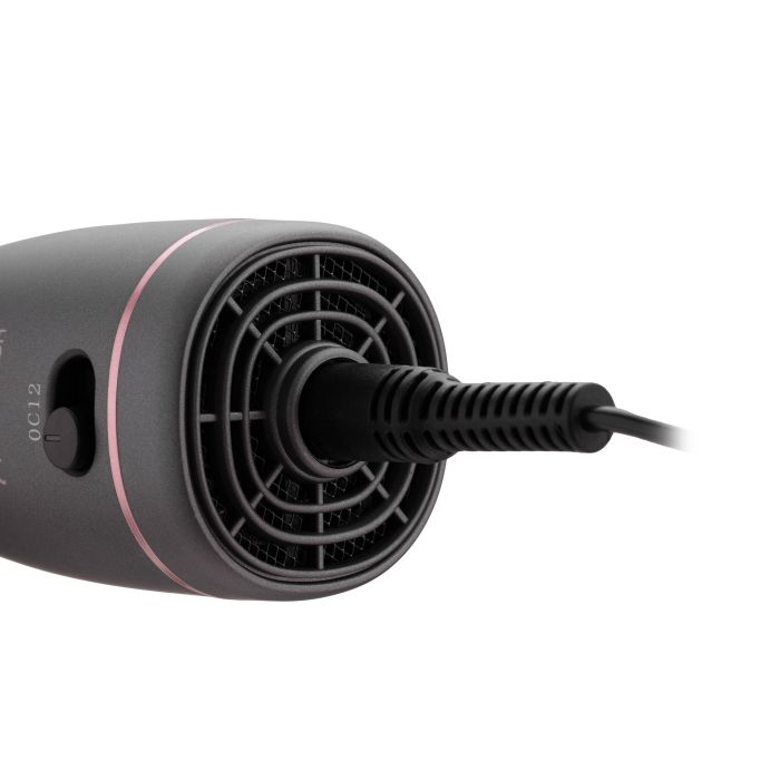 Фен-щётка Ardesto  Brush Pink Touch,1200Вт, 2скорости, 2 темп. режима, LED-дисплей, функция ионизации , 4 насадки, серый+розовый