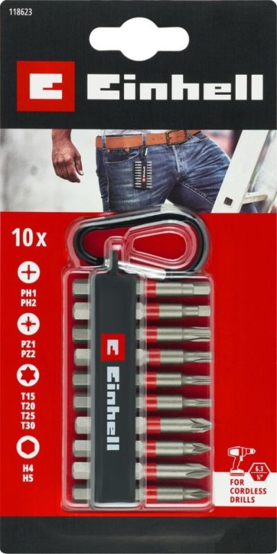 Набор ударных Einhell 50мм карабин 10шт 0.13кг
