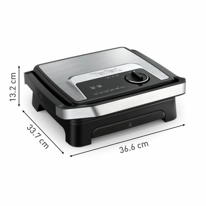 Гриль Tefal прижимной Inicio Classic 2000Вт, темп. режимов-3, металл, черный